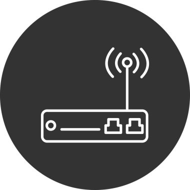  Wi-fi yönlendirici vektör illüstrasyonu