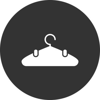 giysi askısı ikon vektör illüstrasyonu