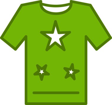 t-shirt simgesi, vektör illüstrasyonu