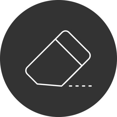 Silgi. Web simgesi basit tasarım 