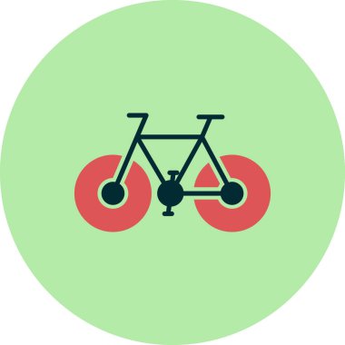 bisiklet ikonu vektör illüstrasyonu