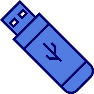 usb simge vektör illüstrasyonu