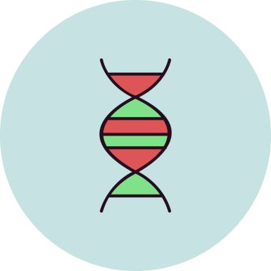 DNA simgesi vektör illüstrasyonu