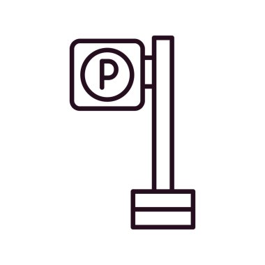 park işareti vektör illüstrasyonuName 