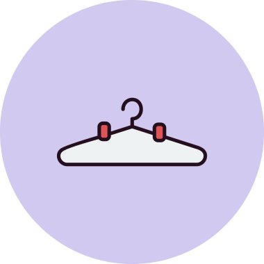 giysi askısı ikon vektör illüstrasyonu