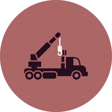 Vinç. Web simgesi basit illüstrasyon 