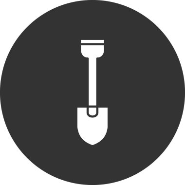 Kürek simgesi, vektör illüstrasyonu