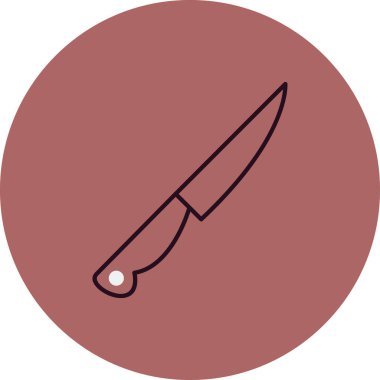 Bıçak. Web simgesi basit illüstrasyon 