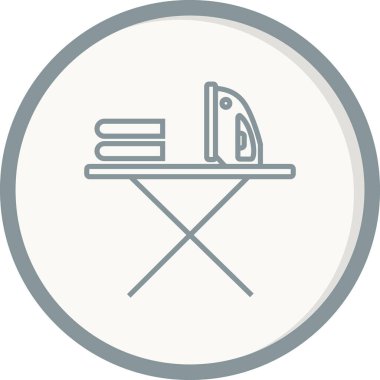 Demir ikon vektör illüstrasyonu