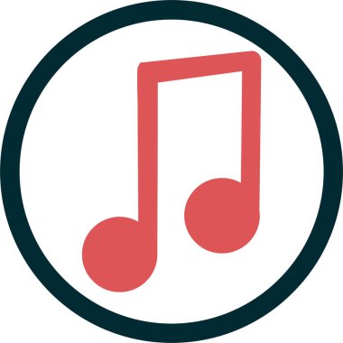 Müzik notası. Web simgesi