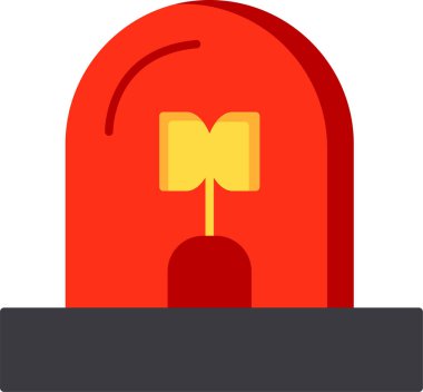 Vektör illüstrasyonu, siren simgesi