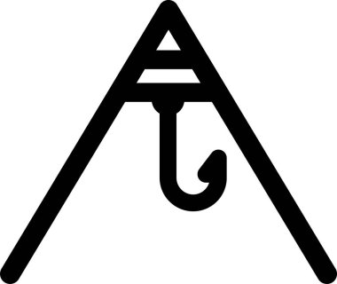 Kanca simgesinin vektör illüstrasyonu