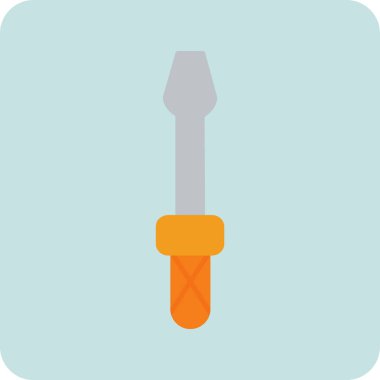 Tornavida simgesi, vektör illüstrasyonu