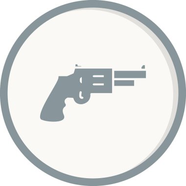 Silah. Web simgesi basit illüstrasyon 