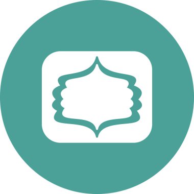 Arkaplanda çerçeve simgesi