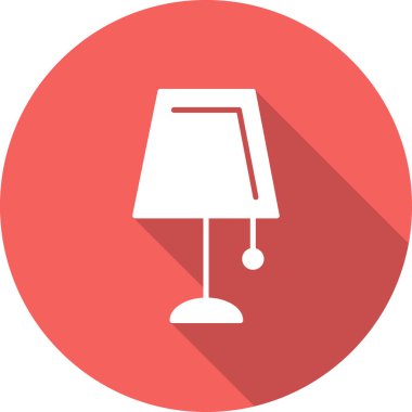 Işık lambası, basit düz çizgi simgesi, sembol. vektör çizimi izole edildi   