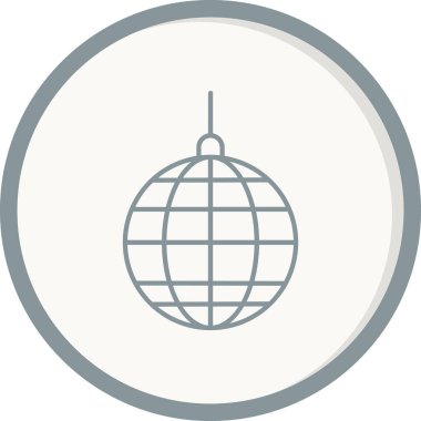 disko topu simgesi vektör illüstrasyon tasarımı