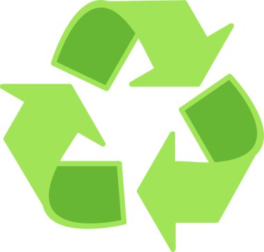 Modern simgenin geri dönüşümünün vektör çizimi 