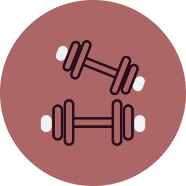 Dambıl simgesinin vektör illüstrasyonu