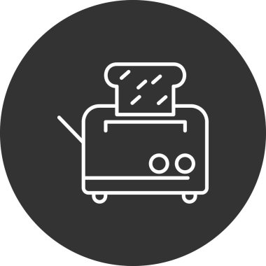 tost makinesi vektör illüstrasyonu