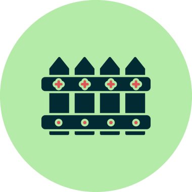 vektör bahçesi çiti simgesi