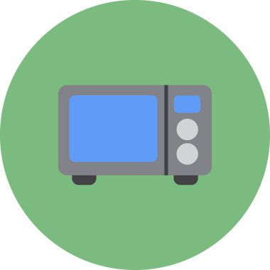 Mikrodalga fırın. Basit resimleme 