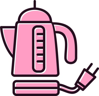 Elektrikli çaydanlık ikonu. Basit tasarım