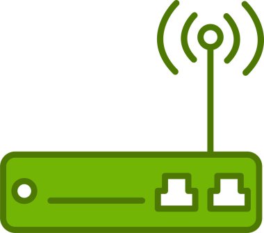  Wi-fi yönlendirici vektör illüstrasyonu