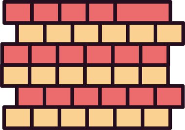 Duvarın vektör illüstrasyonu 