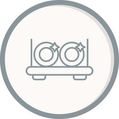 Çanak Rafının vektör illüstrasyonu