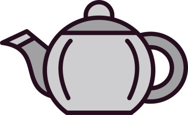 çaydanlık simgesi, basit tasarım