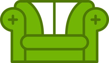 sofa web icon, simple design