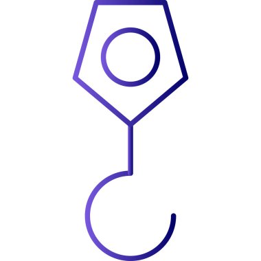 Kanca simgesinin vektör illüstrasyonu