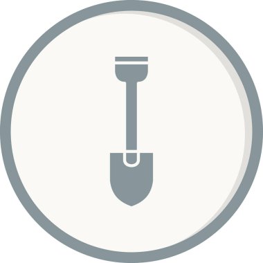 Kürek simgesi, vektör illüstrasyonu