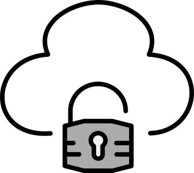 ikon vektör illüstrasyonunu kilitle