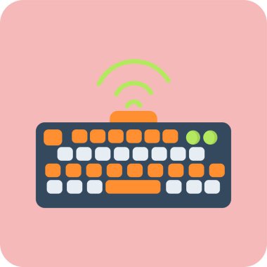 Klavye simgesi vektör illüstrasyonu