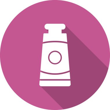 Yağlı boya tüp simgesinin vektör çizimi