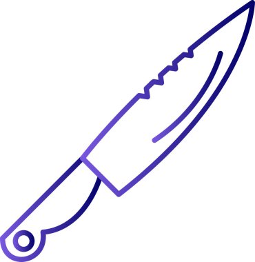 Bıçak. Web simgesi basit illüstrasyon 