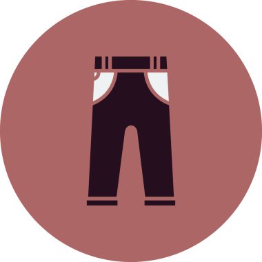 pantolon simgesi vektör illüstrasyonu 