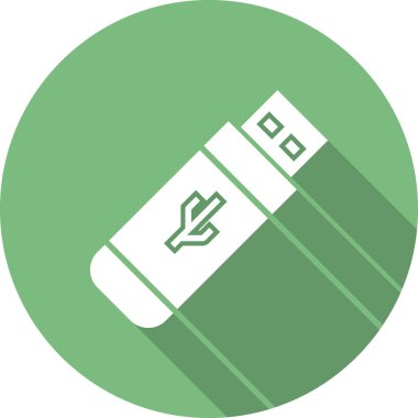 usb simge vektör illüstrasyonu