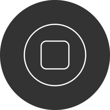 Dur düğmesi simgesi vektör çizim