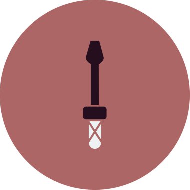 Tornavida simgesi, vektör illüstrasyonu