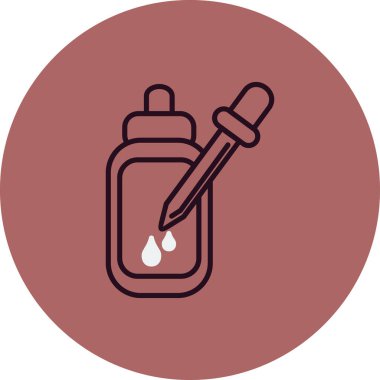 Serum. Web simgesi basit illüstrasyon