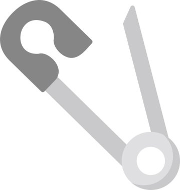 çengelli iğne simge vektör çizim