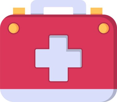 tıbbi ilk yardım kiti vektör simgesi