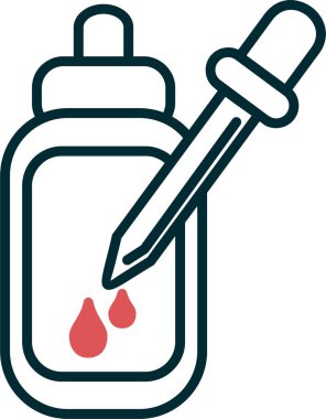 Serum. Web simgesi basit illüstrasyon