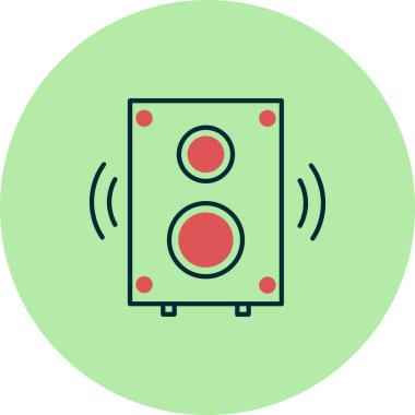 Hoparlör simgesinin vektör çizimi