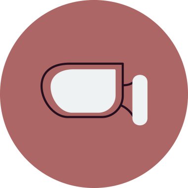 Yan ayna simgesinin vektör illüstrasyonu