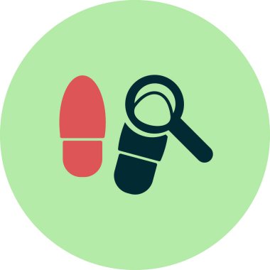 İz sür. Web simgesi basit illüstrasyon