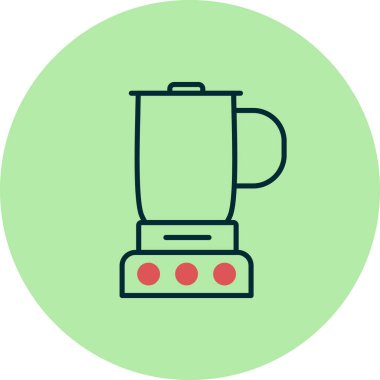 Karıştırıcı simgesi, vektör illüstrasyonu